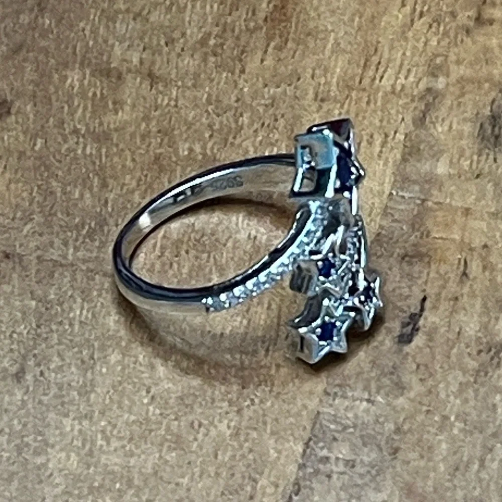 925 Blue Star Ring-NEW